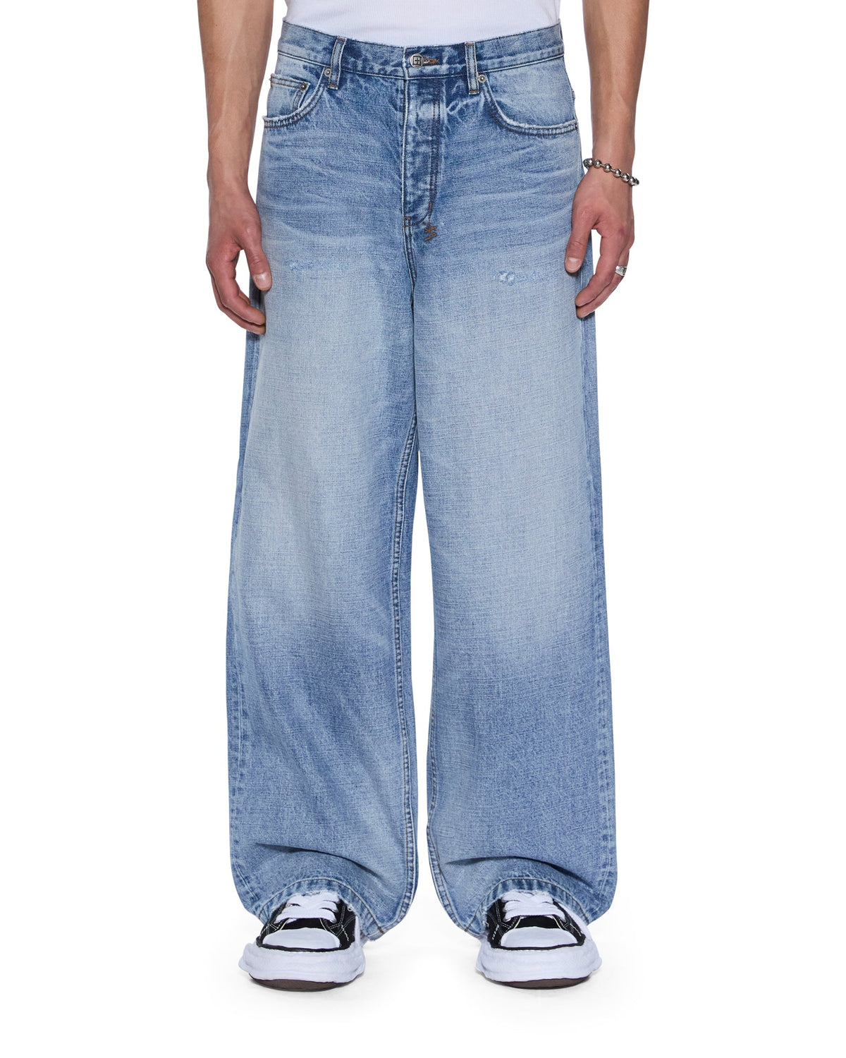 Mens Maxx Dakota Blue Baggy Denim Jeans - Denim