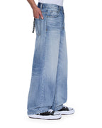 Mens Maxx Dakota Blue Baggy Denim Jeans - Denim