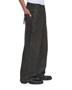 Mens Maxx Operator Grease Baggy Denim Jeans - Black