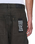 Mens Maxx Operator Grease Baggy Denim Jeans - Black