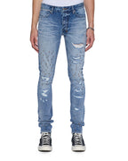 Mens Van Winkle Dakota Blue Repair Skinny Denim Jeans - Denim