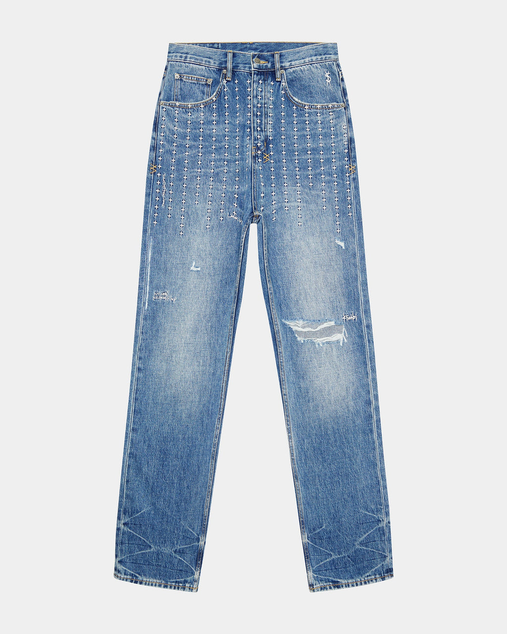 Mens Anti K Ekstatik Relaxed Denim Jeans - Denim