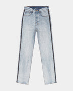 Mens Anti K Zipped Dynamite Relaxed Denim Jeans - Denim