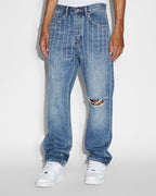 Mens Anti K Ekstatik Relaxed Denim Jeans - Denim