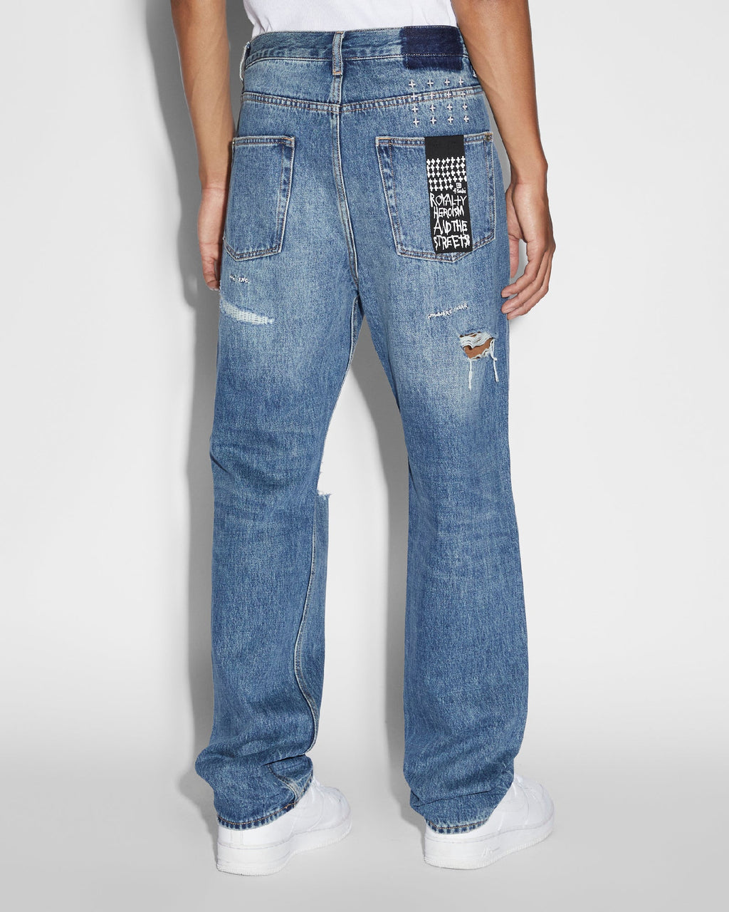 Mens Anti K Ekstatik Relaxed Denim Jeans - Denim