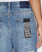 Mens Anti K Ekstatik Relaxed Denim Jeans - Denim