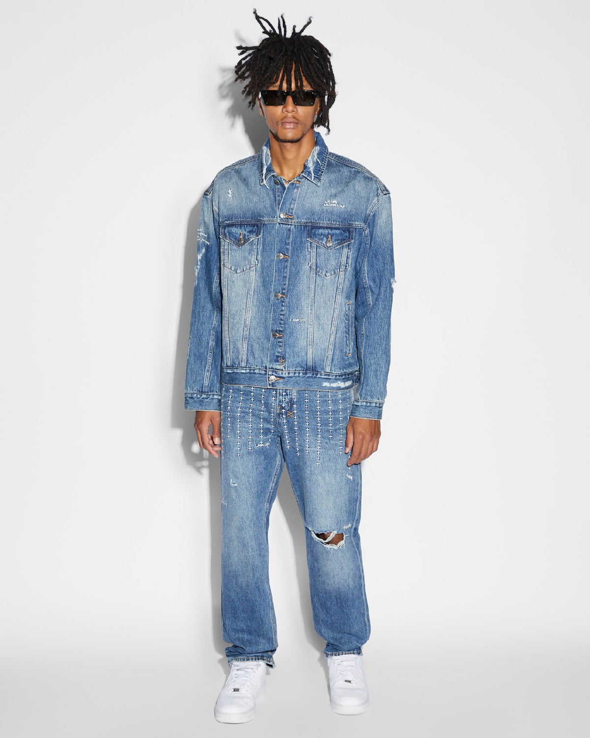 Mens Anti K Ekstatik Relaxed Denim Jeans - Denim