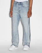 Mens Anti K Zipped Dynamite Relaxed Denim Jeans - Denim