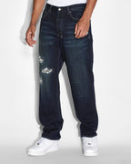 Mens Anti K Check Out Relaxed Denim Jeans - Denim