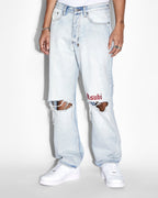 Mens Anti K Icons Relaxed Denim Jeans - Denim