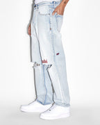 Mens Anti K Icons Relaxed Denim Jeans - Denim