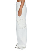 Womens Baggy Jean Cargo Ecru Baggy Denim Jeans - Beige