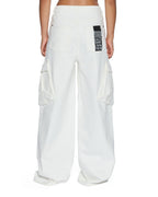 Womens Baggy Jean Cargo Ecru Baggy Denim Jeans - Beige