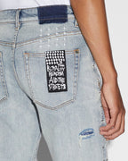 Mens Bronko Dyanamite Metal Bootcut Denim Jeans - Denim