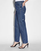 Womens Brooklyn Jean Runaway Straight Denim Jeans - Denim