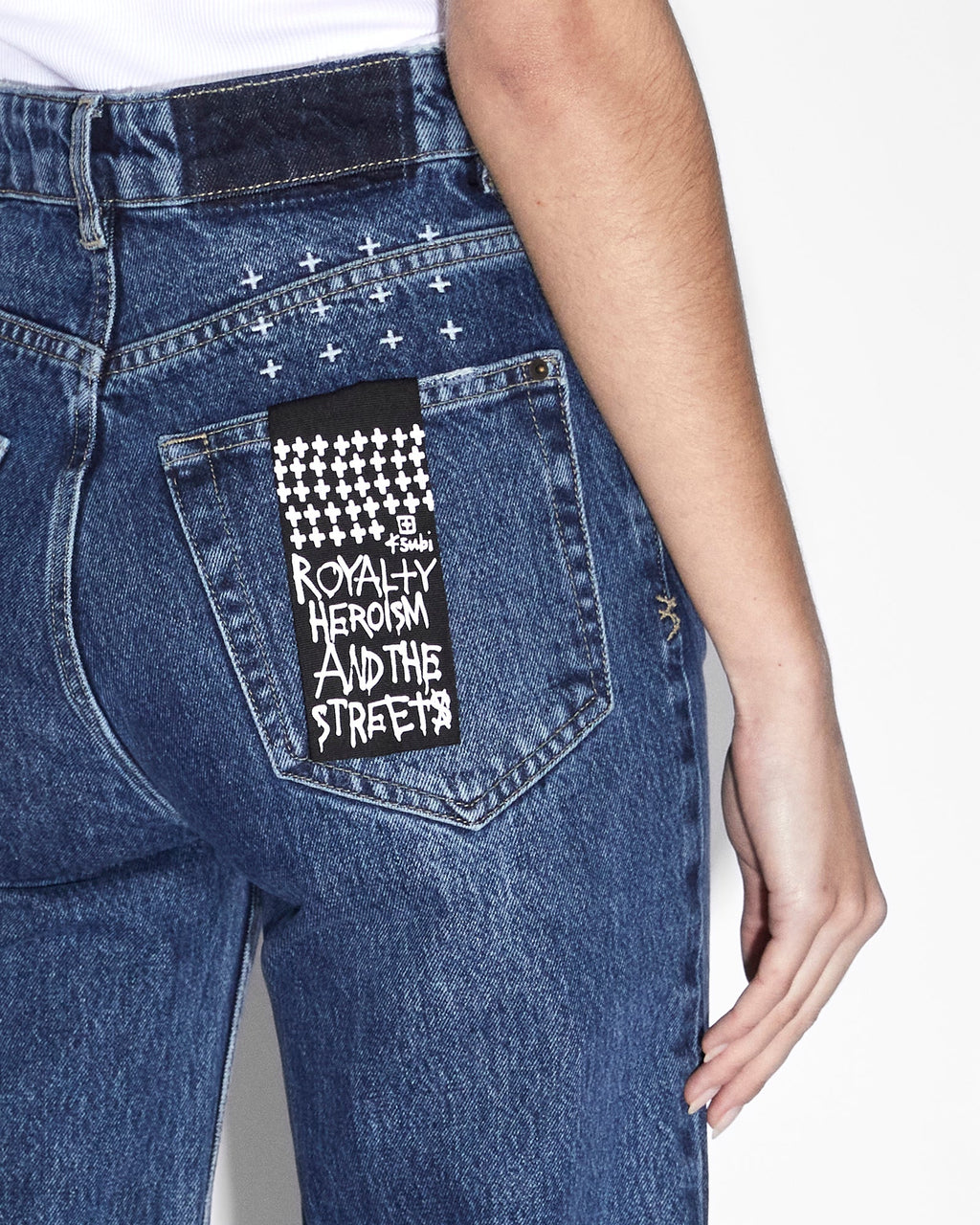 Womens Brooklyn Jean Runaway Straight Denim Jeans - Denim