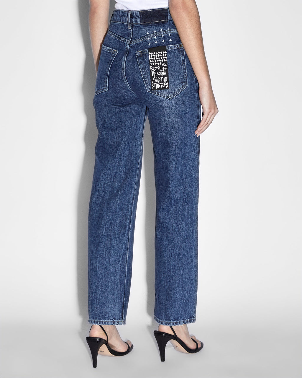 Womens Brooklyn Jean Runaway Straight Denim Jeans - Denim