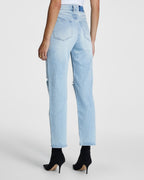 Womens Brooklyn Jean Sense Sliced Straight Denim Jeans - Denim
