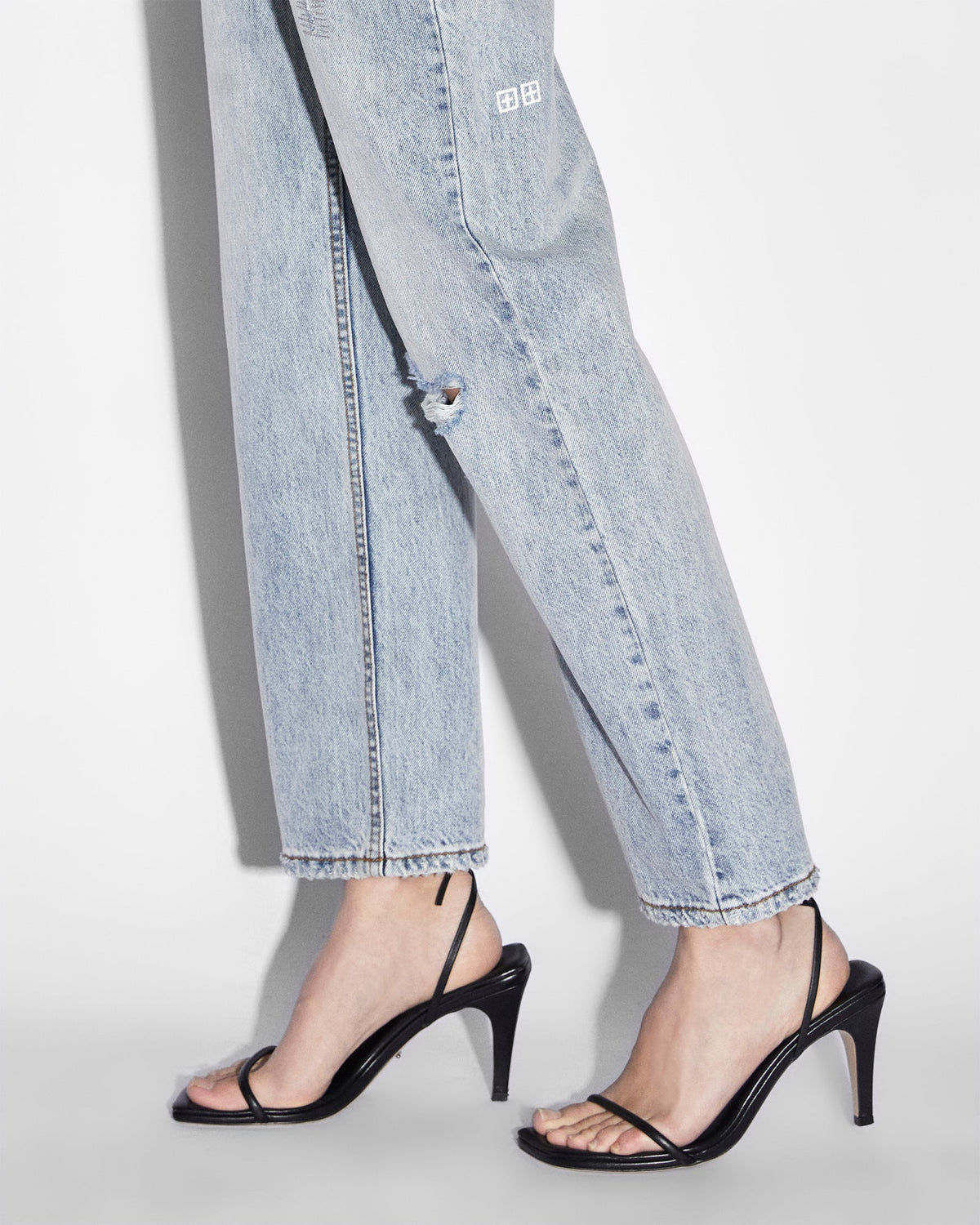 Womens Brooklyn Jean Skream Trashed Straight Denim Jeans - Denim