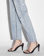 Womens Brooklyn Jean Skream Trashed Straight Denim Jeans - Denim