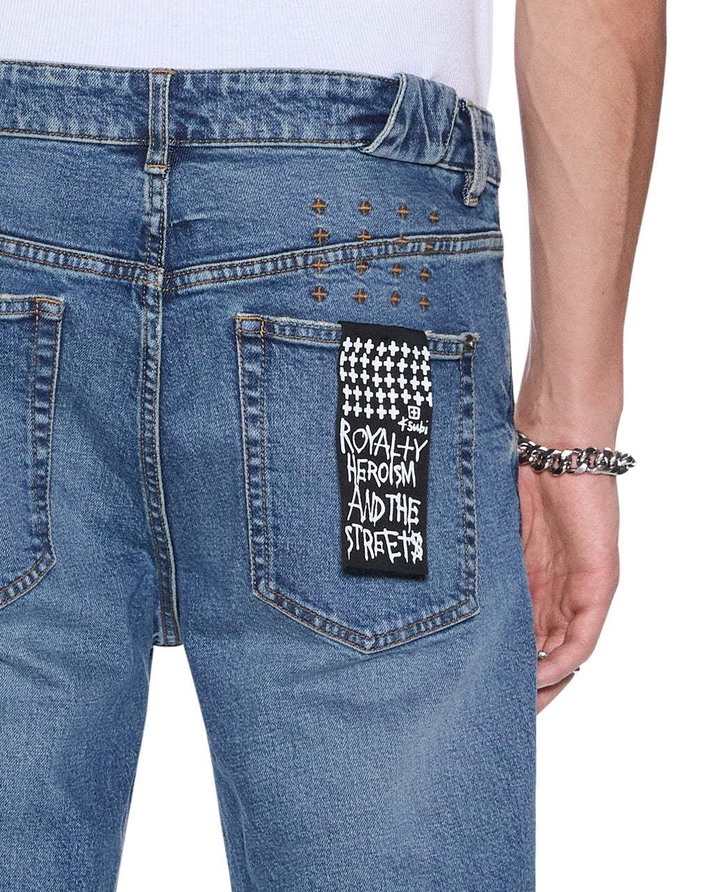 Mens Chitch Relik Slim Denim Jeans - Denim