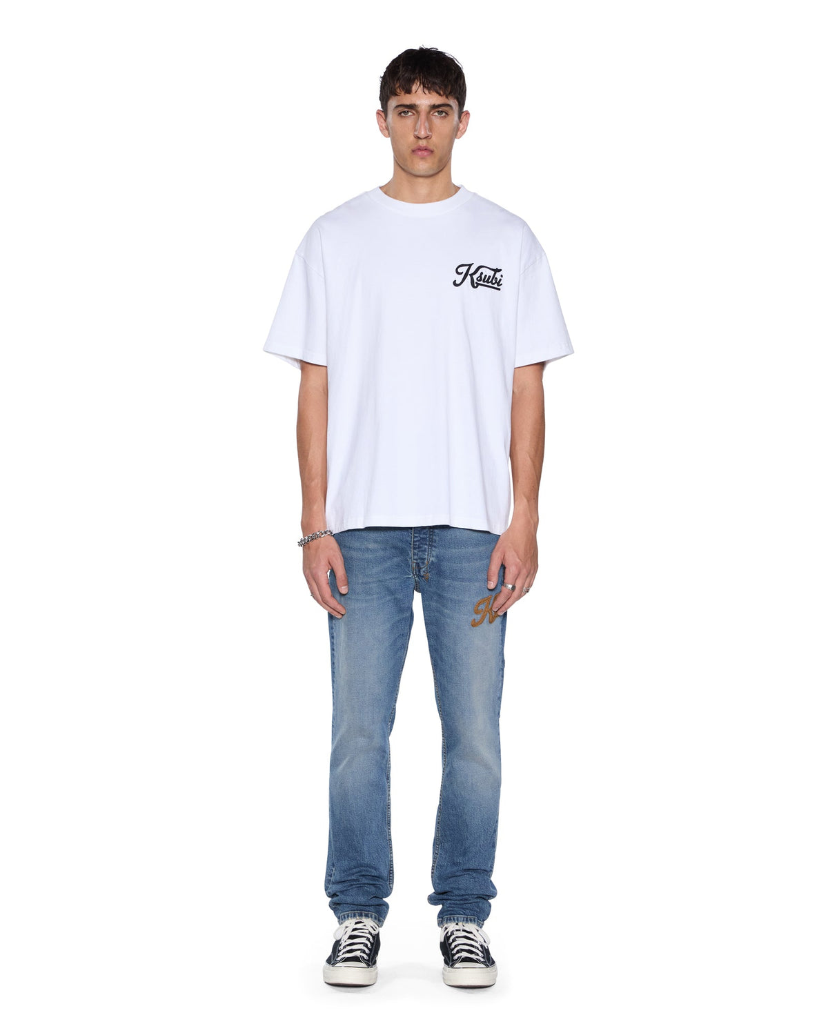 Mens Chitch Relik Slim Denim Jeans - Denim
