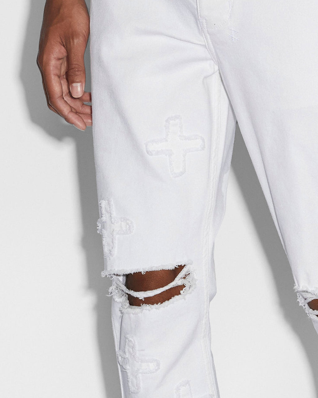 Mens Chitch Arktik Kraftwerk Slim Denim Jeans - White