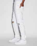 Mens Chitch Arktik Kraftwerk Slim Denim Jeans - White