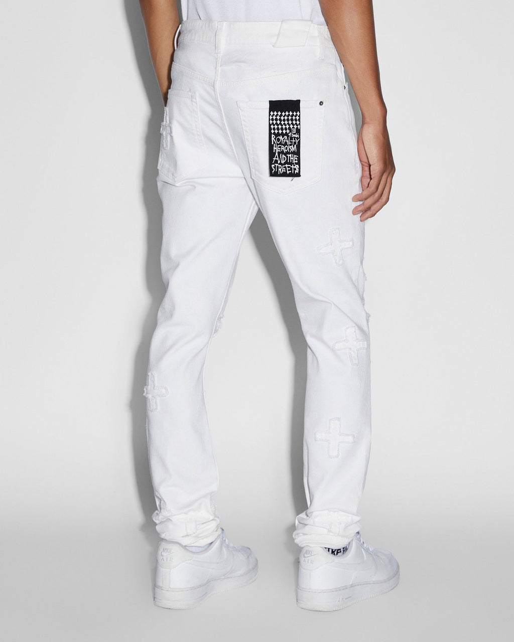 Mens Chitch Arktik Kraftwerk Slim Denim Jeans - White