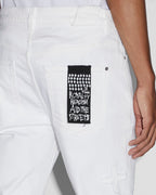 Mens Chitch Arktik Kraftwerk Slim Denim Jeans - White