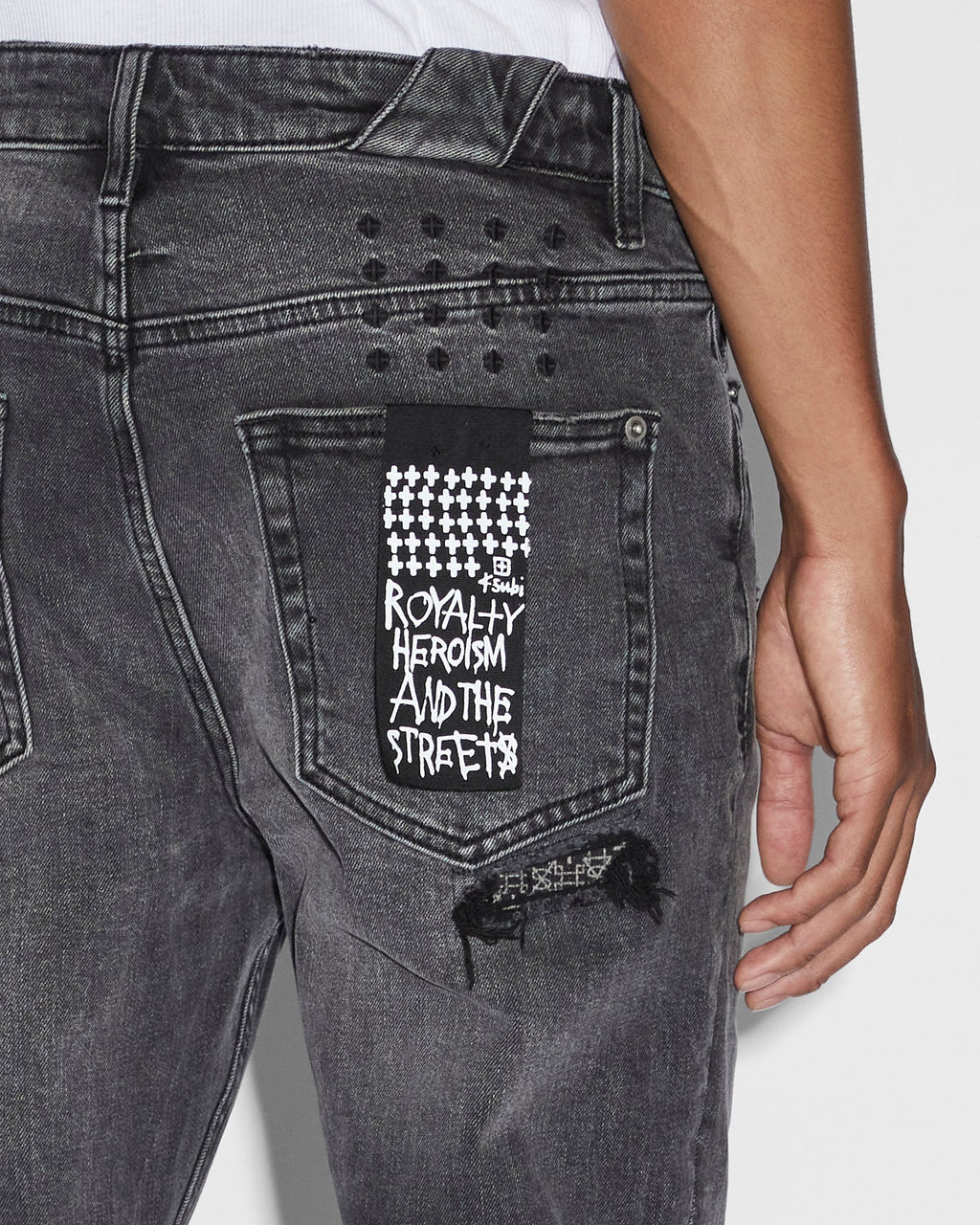 Mens Chitch Klassic Slim Denim Jeans - Black