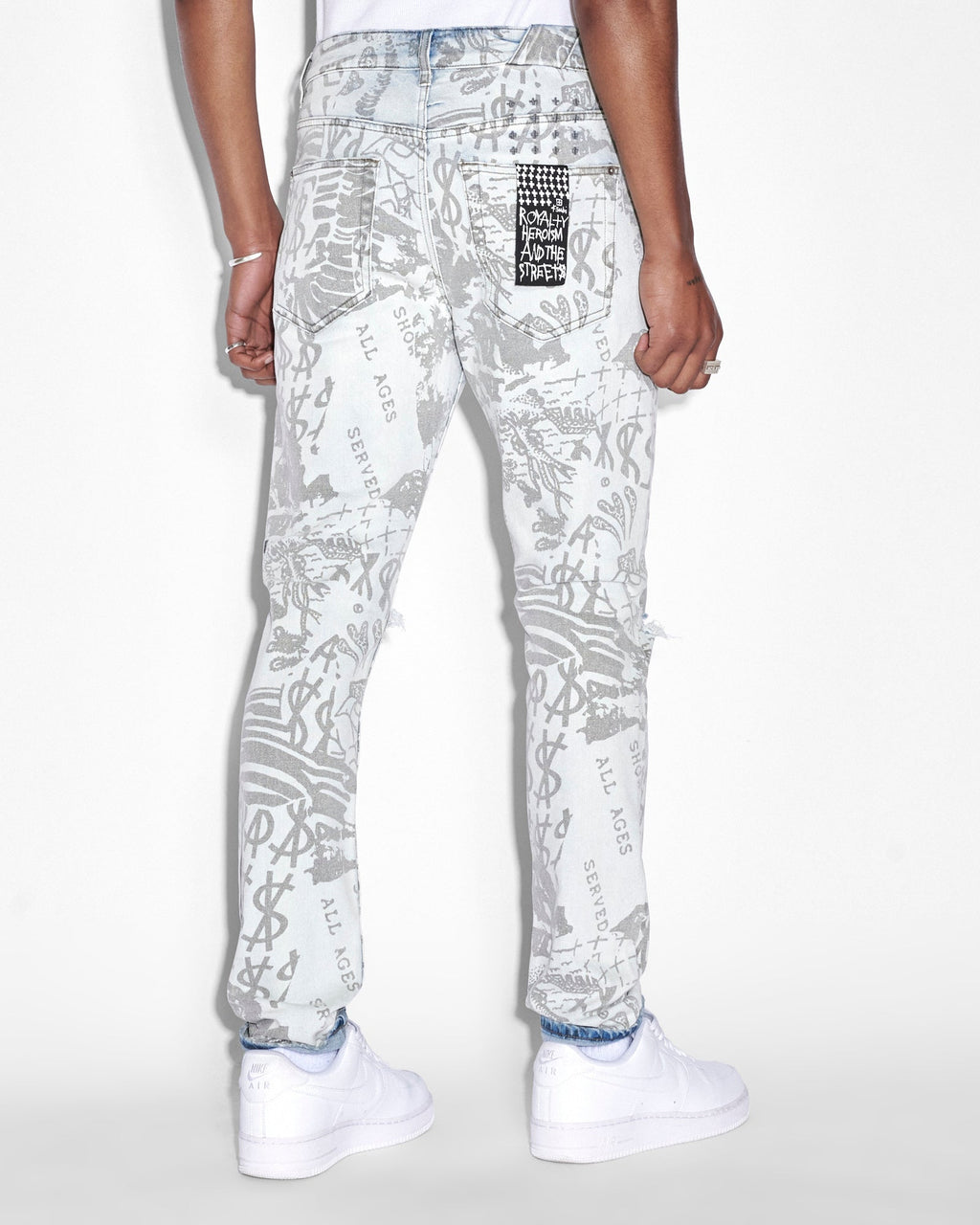 Mens Chitch Kollage Icey Slim Denim Jeans - Denim