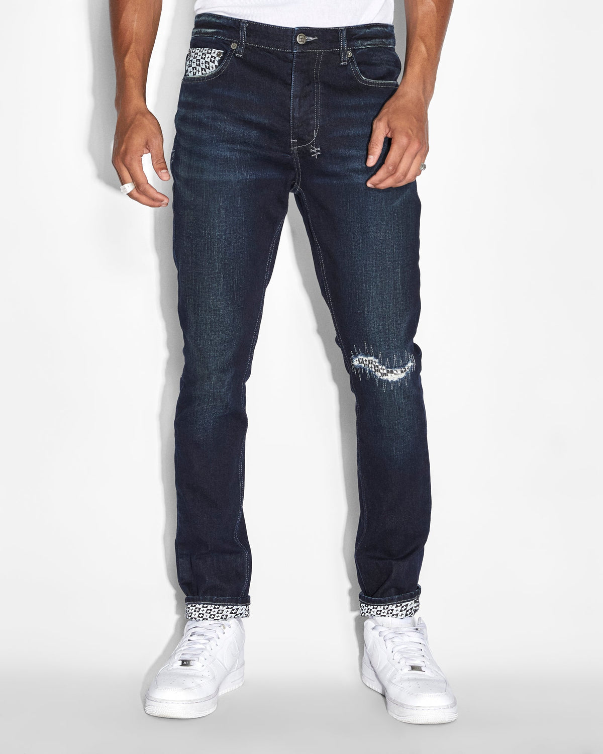 Mens Chitch Check Out Slim Denim Jeans - Denim