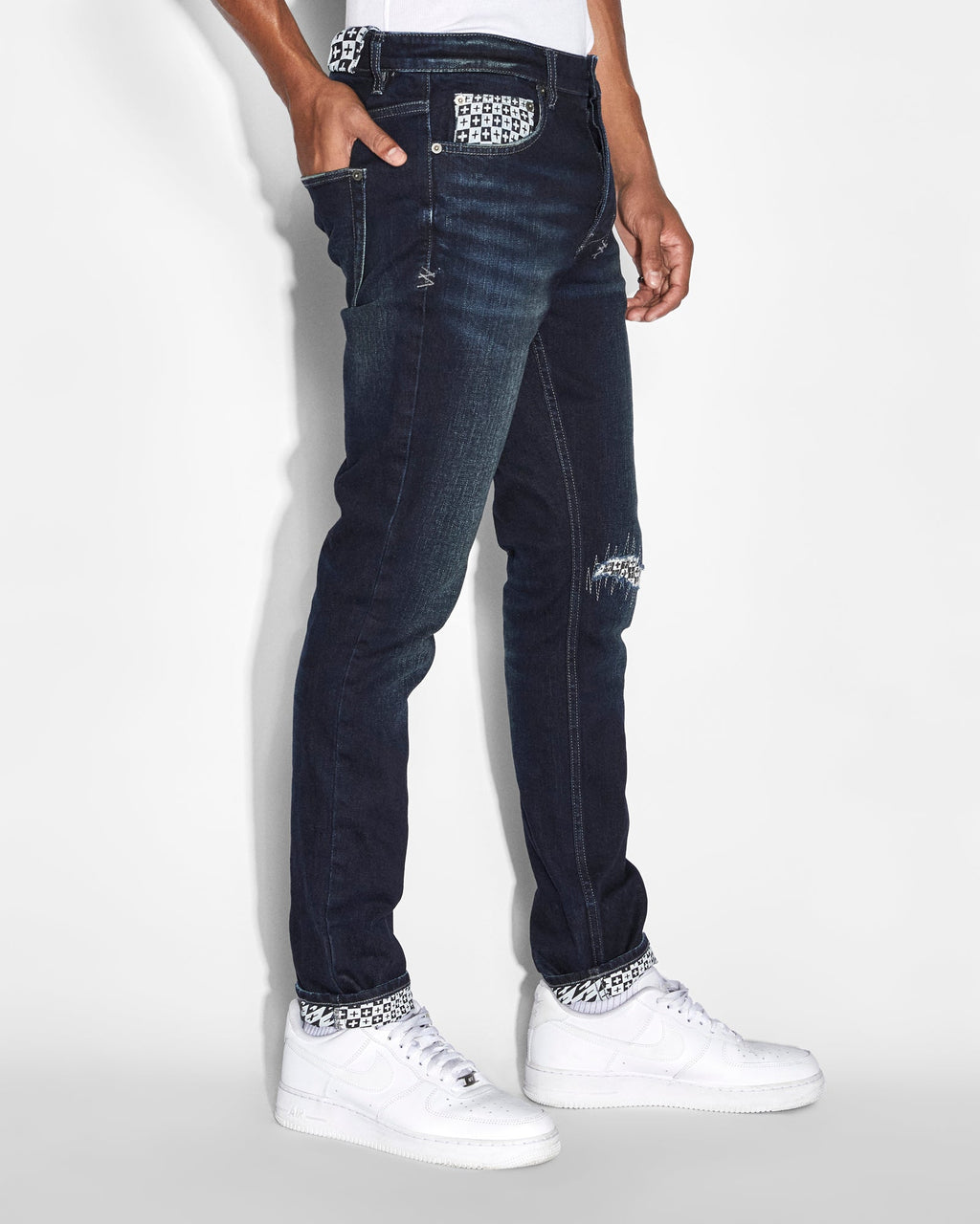Mens Chitch Check Out Slim Denim Jeans - Denim