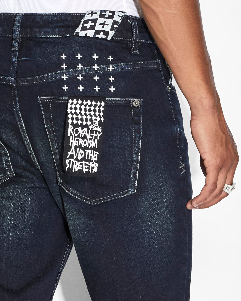 Mens Chitch Check Out Slim Denim Jeans - Denim