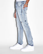 Mens Chitch Enjoy Trashed Slim Denim Jeans - Denim
