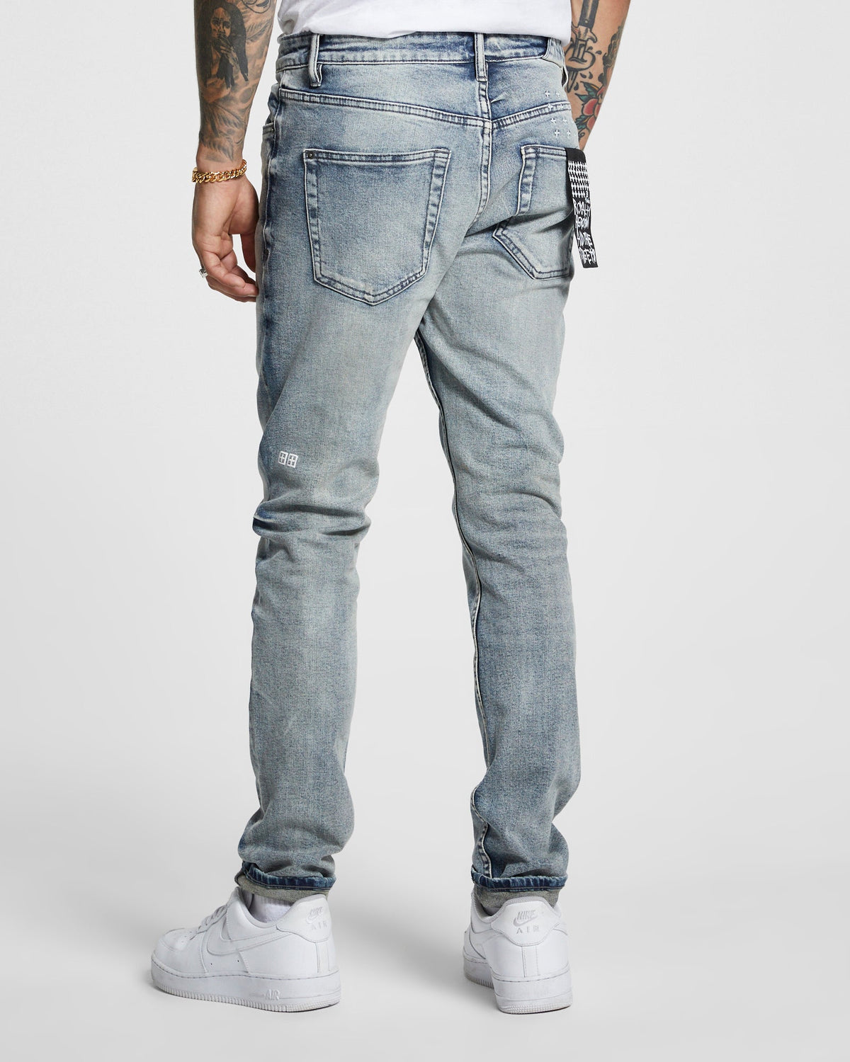 Mens Chitch Half Way Slim Denim Jeans - Denim
