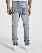 Mens Chitch Half Way Slim Denim Jeans - Denim