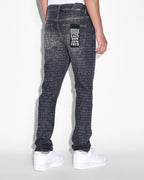 Mens Chitch Krete Sketchy Slim Denim Jeans - Grey