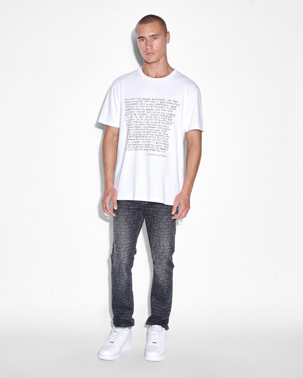 Mens Chitch Krete Sketchy Slim Denim Jeans - Grey