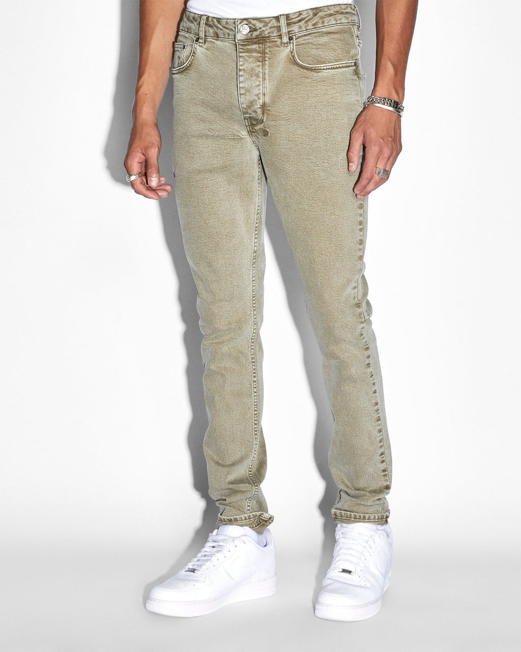 Mens Chitch Outback Slim Denim Jeans - Green