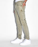 Mens Chitch Outback Slim Denim Jeans - Green
