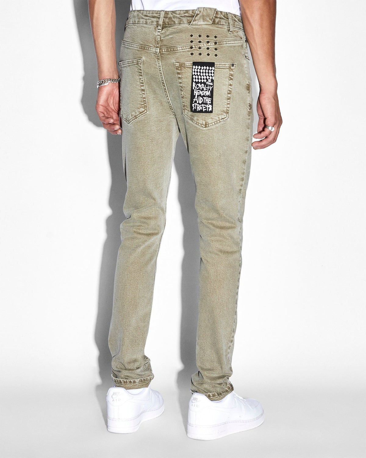 Mens Chitch Outback Slim Denim Jeans - Green