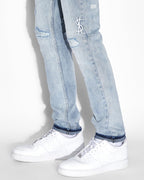 Mens Chitch Philly Dollar Slim Denim Jeans - Denim