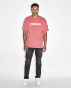 Mens Hazlow Knight Yellow Straight Denim Jeans - Black