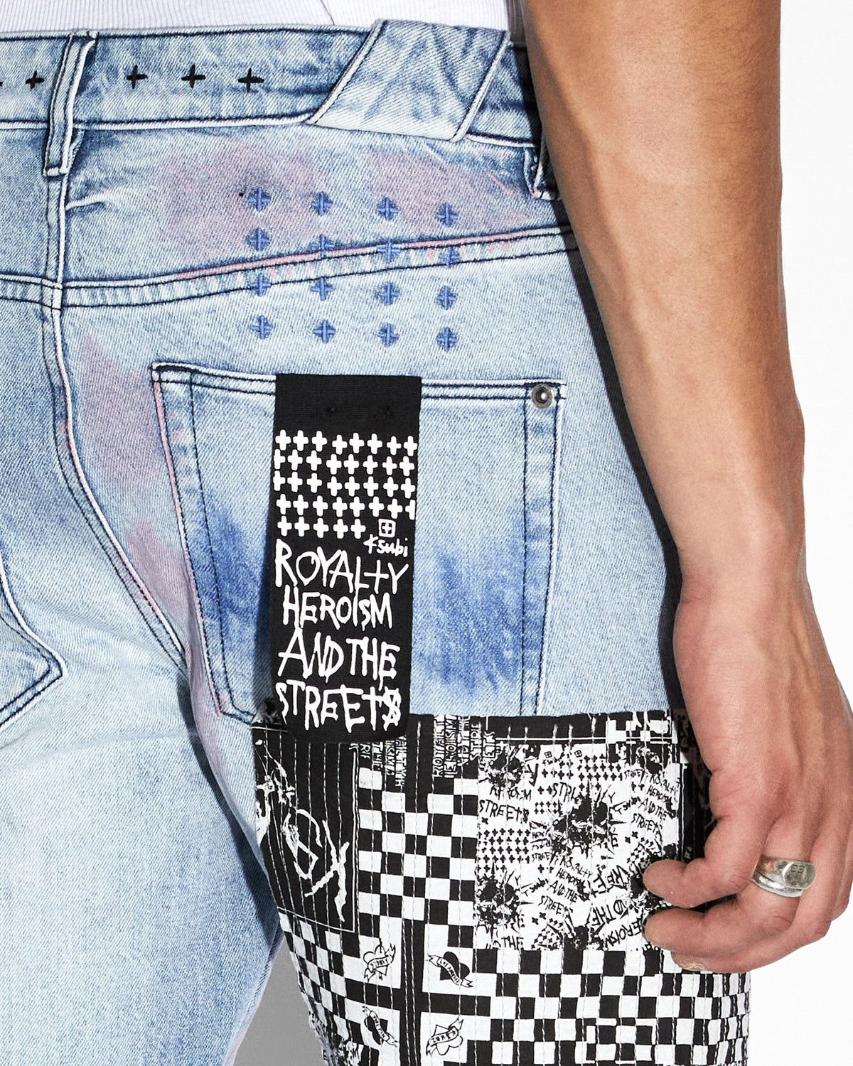 Mens Chitch The Streets Kolor Slim Denim Jeans - Denim