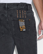 Mens Chitch All Hands Slim Denim Jeans - Black