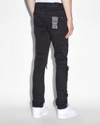 Mens Chitch Kraftwork Black Slim Denim Jeans - Black