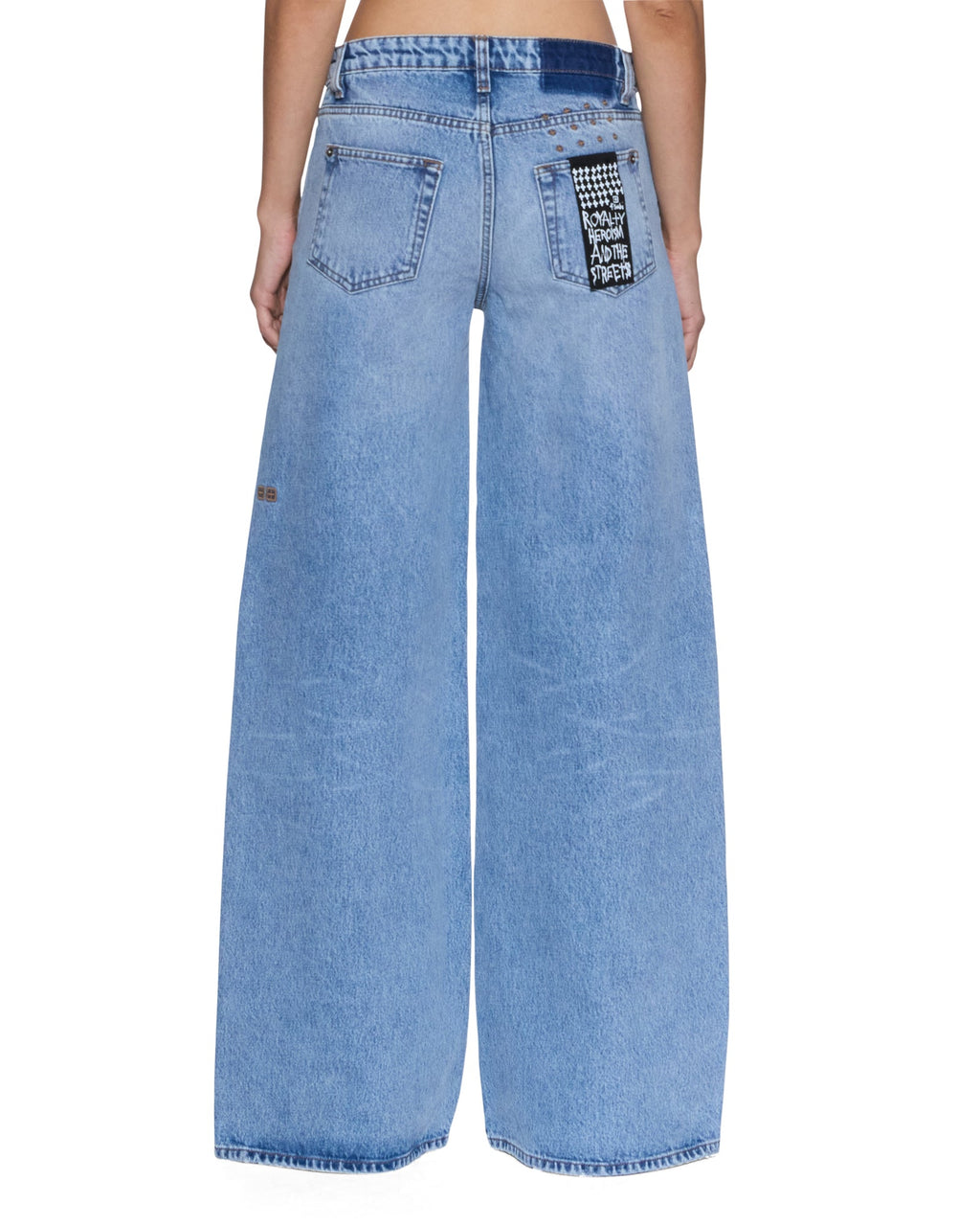 Womens Dropout Jean Mercer Blue Relaxed Denim Jeans - Denim