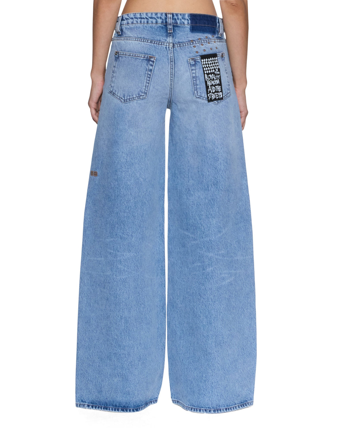 Womens Dropout Jean Mercer Blue Relaxed Denim Jeans - Denim